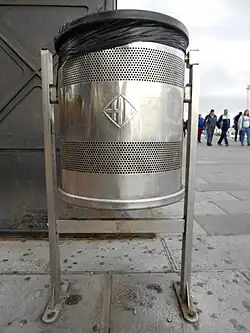 Garbage can.