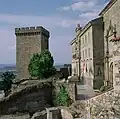 Façade and tower.