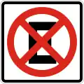 R-31 No stopping (square version)