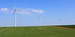 The wind farm in Grimault
