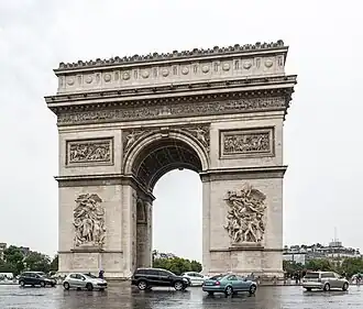 Arc de Triomphe by Jean-François Chalgrin (1808-1838)