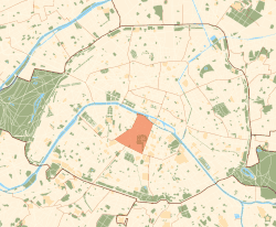 Location within Paris