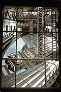 Stained glass window in the collection of the Musée des Arts Décoratifs, Paris, created around 1930 in Nancy, France