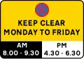 Parking Restriction Sign for Traffic Management (a)