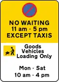 Parking Restriction Sign for Traffic Management (b)