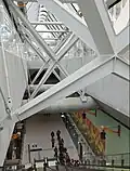 Escalator down to platforms