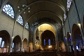 The nave and choir