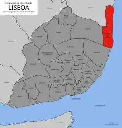 Location of Parque das Nações