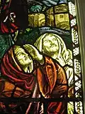 The shepherds listen in wonder.