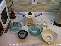 Parts of a centrifugal juicer
