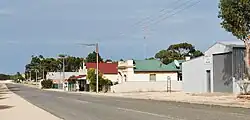 Railway Terrace, the main street of Paruna