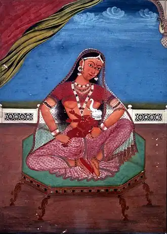 As Parvati, she is kind and tender and represents motherhood
