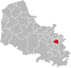 Location of Avion within the department