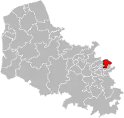 Location of Carvin within the department