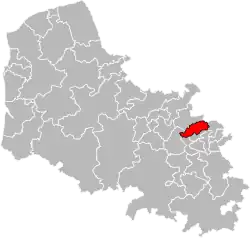 Location of Wingles within the department