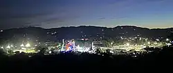 A portion of the Paso Robles night skyline is shown during the annual California Mid-State Fair in late July 2023.