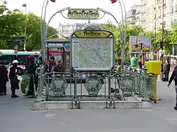 Street-level entrance at Pasteur