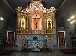 Church altar and reredos, 2013