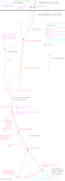 Map of Path 66 located in the upper section, left of the other two 500 kV lines south of Round Mountain substation