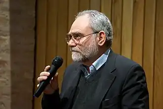 Magee speaking in Belfast