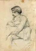 Portrait of Paul Baudry (French painter), c. 1855