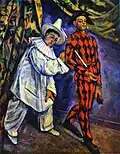 Pierrot and Harlequin by Paul Cézanne (1898)