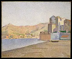 Paul Signac, The Town Beach, Collioure, 1887, Metropolitan Museum of Art New York City