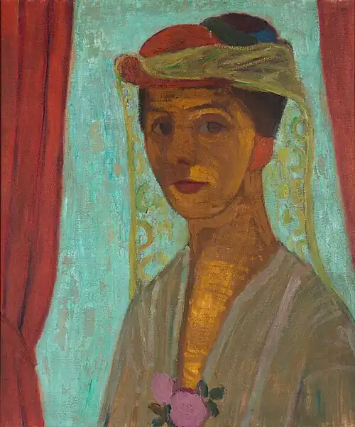 Self-Portrait with Hat and Veil (1907)