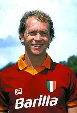 Paulo Roberto Falcão pictured in the 1983-84 season
