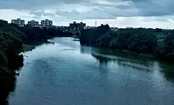 The Pavana River flowing through Ravet