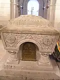 Tomb of the unknown soldier at the Mausoleum of Mărășești with the inscription "Pe aci nu se trece - Mărășești 1917"