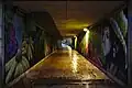A pedestrian tunnel in Louvain-la-Neuve