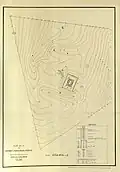 Topography of the shrine in 1919