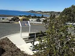 Penguin General Cemetery's interpretative signage