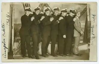 PNS Schoolship Annapolis cadets, 1924. Pennsylvania Nautical School Collection, J Henderson Welles Archives and Library, Independence Seaport Museum. Philadelphia, PA