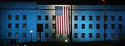 A September 11 anniversary illumination at the Pentagon in 2007
