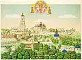 A lithograph of Pechersk Lavra, Kyiv,[24] National Gallery of Art Library, Washington, D.C.