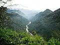 Periyar River as seen from NH 185 in Idukki district, Kerala