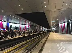 Europaplein station during an open house, May 2018.