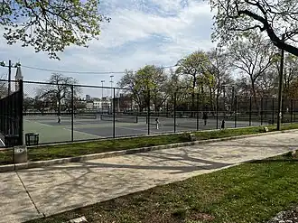 Pershing Field Tennis Court