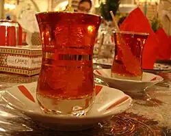 Chai-o Nabat (Persian tea with rock sugar) in Tehran