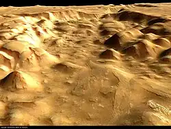 Perspective view of the canyon systems