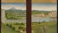 Detail from the Pérussis Altarpiece showing the Saint-Bénézet Bridge with the Tour Philippe-le-Bel on the left, 1480