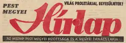 The header of the festive issue of the daily newspaper Pest Megyei Hírlap dated April 4, 1968.