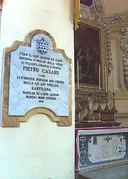 Caxaro's memorial