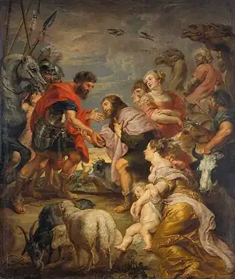The Reconciliation of Esau and Jacob, by Rubens, (1)