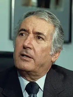 A portrait of Peter Rodino