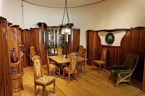 Dining room in the Hôtel Guimard (Petit Palais, Paris)