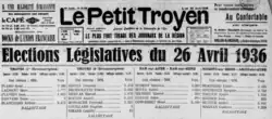 French newspaper from April 1963