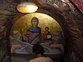 Mosaic of Saint Petka over sacred spring in her church